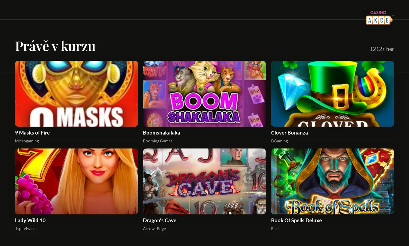 Ukázka slotů z nabídky českých online casin